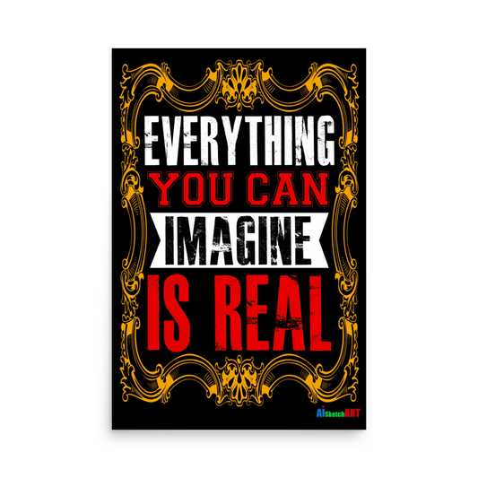 Motivational Imagine poster Artwork - Digital Format