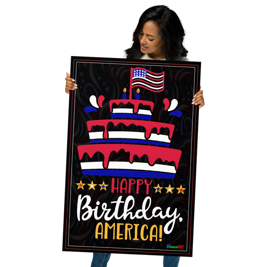 Happy Birthday America Poster- Digital Format